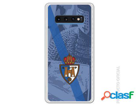 Funda Oficial Escudo S.D. Ponferradina banda diagonal azul