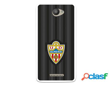 Funda Oficial Ud Almería Fondo Negro Para Bq Aquaris U Lite