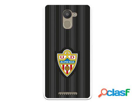 Funda Oficial Ud Almería Fondo Negro Para Bq Aquaris U Plus