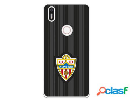 Funda Oficial Ud Almería Fondo Negro Para Bq Aquaris X5