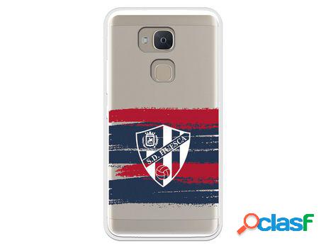 Funda Para Bq Aquaris V Plus Del Huesca Rayas Transparente -