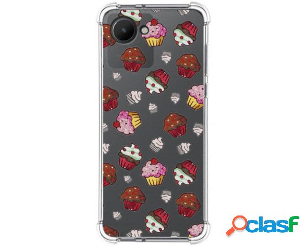 Funda Silicona Antigolpes para Realme C30 diseño Muffins