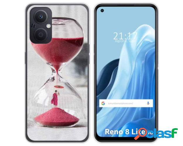 Funda Silicona para Oppo Reno 8 Lite 5G diseño Reloj