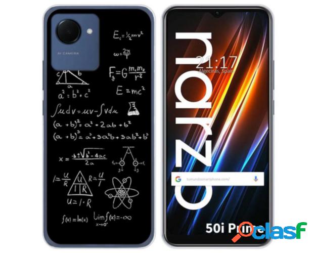 Funda Silicona para Realme Narzo 50i Prime diseño Formulas