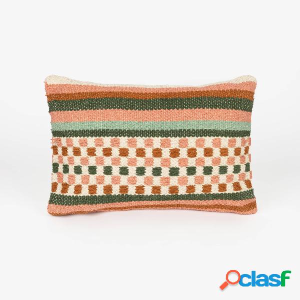 Funda de cojín de algodón multicolor Andes 30x45cm