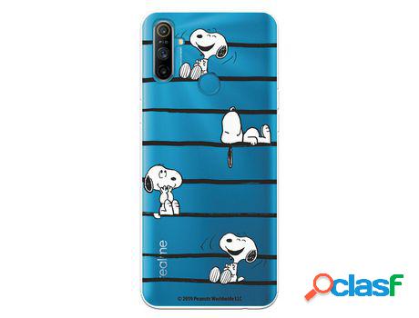 Funda para Realme C3 Oficial de Peanuts Snoopy rayas -