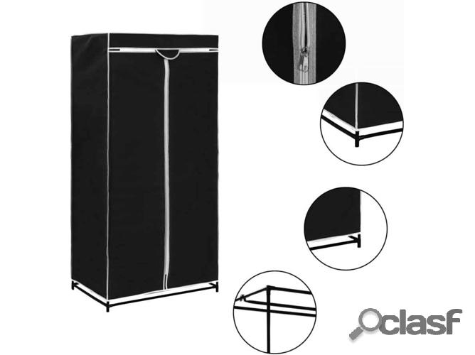 Guardarropa VIDAXL 75x50x160 cm negro