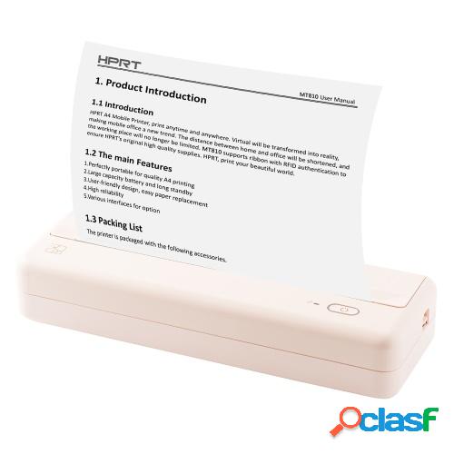 HPRT MT810 A4 impresora de papel portátil impresión