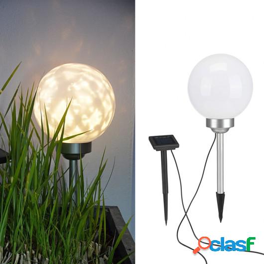 Hi Lámpara de bola solar LED de jardín giratoria 20 cm