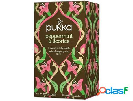 Infusión de Menta y Regaliz PUKKA (20 Carteiras de 1.5g)