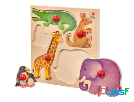 Juego Educativo SELECTA (Madera - Beige - 20 x 20 x 2 cm)