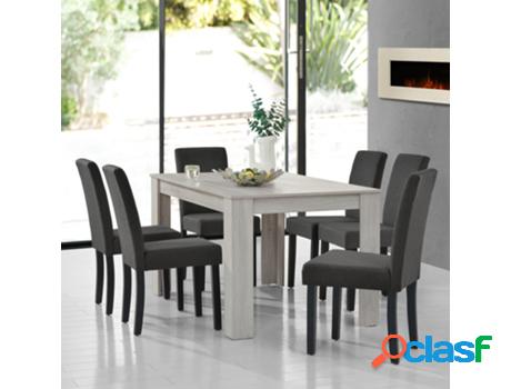 Juegos de Comedor [EN.CASA] Roble (MDF, tela - 140c x 90 x