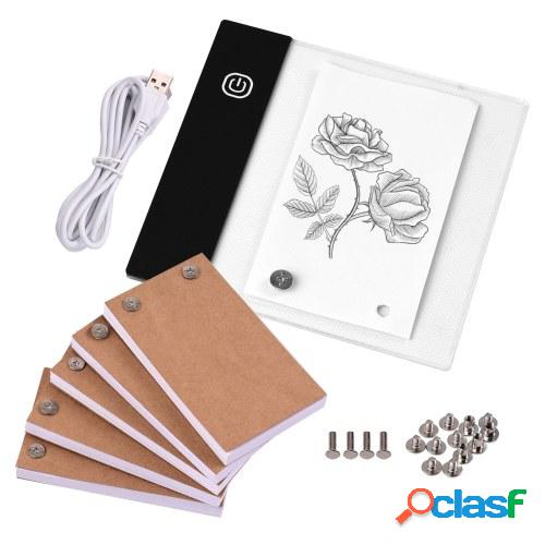 Kit de libro plegable con mini almohadilla de luz Caja de