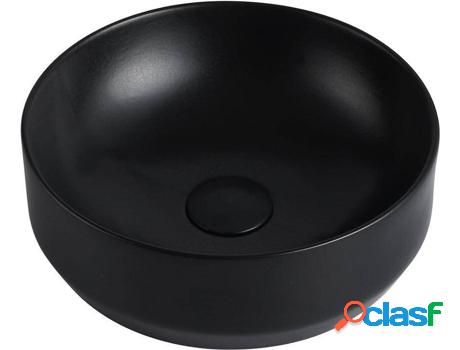 Lavabo VENTE UNIQUE Kanelle (Negro - Cerámica - 12x35x35