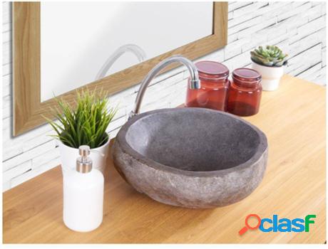 Lavabo de Baño VENTE-UNIQUE Stone (Gris - Piedra - 15x30x30