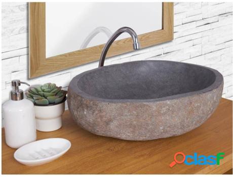 Lavabo de Baño VENTE-UNIQUE Watu (Gris - Piedra - 15x40x50