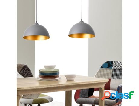 Lámpara Colgante LUX.PRO Gris/Dorado (60 W - E27)