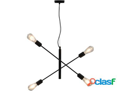 Lámpara de Techo VIDAXL Metal (60W - E27 - 60 x 28 x 100