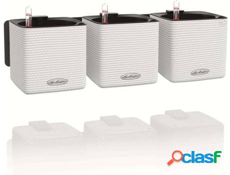 Maceta LECHUZA 3 Piezas (Blanco - Plástico - 48x15x14 cm)