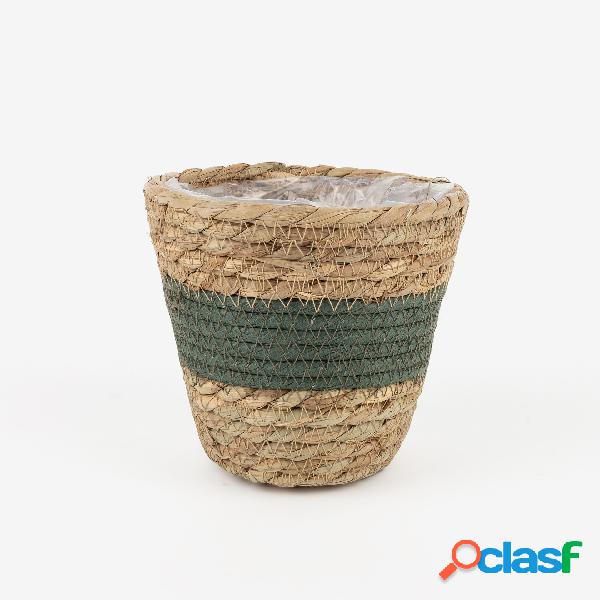 Macetero de fibra natural Zaren Ø15x14cm
