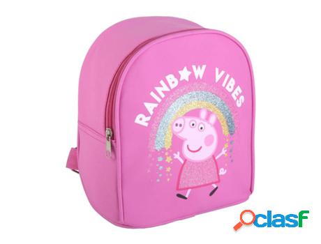 Mochila Infantil Brillante Peppa Pig 18 cm CERDÁ