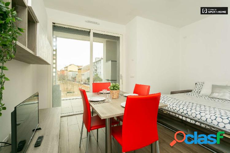 Moderno apartamento de 1 dormitorio en alquiler en Bovisa