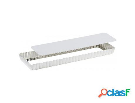 Molde de hojalata rectangular con fondo extraíble -