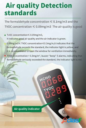 NOYAFA Detector portátil de formaldehído Monitor de