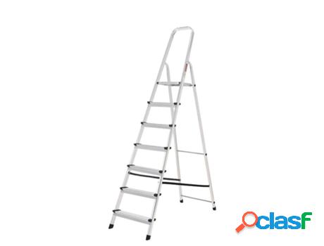 Oryx escalera aluminio 7 peldaños plegable, uso doméstico,