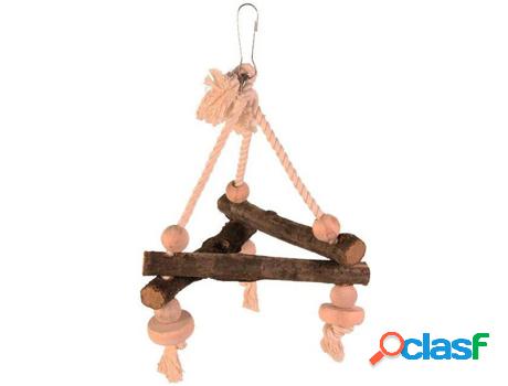 Percha para Pájaros TRIXIE Triangular (16x16x16cm - Madera)