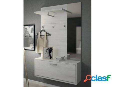 Perchero VENTA-UNICA Caleb (Aglomerado - Blanco - 160x100x26