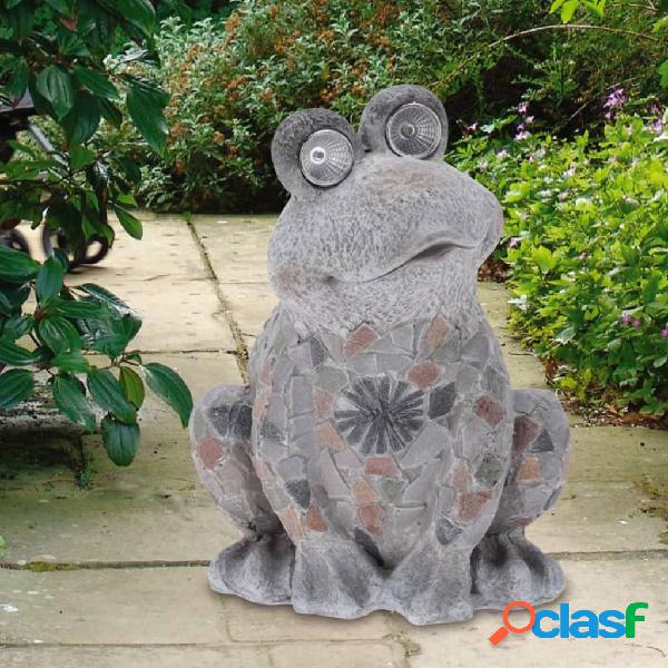 ProGarden Figura de rana con luz solar MGO