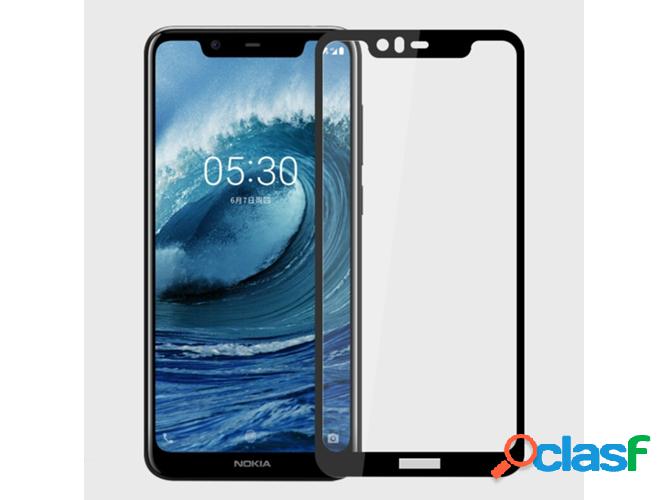 Protector de Cristal Templado Nokia 5.1 plus, X5 Negro