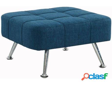 Puf VENTE UNIQUE Murni (Azul - Tejido - 37x70x64 cm)