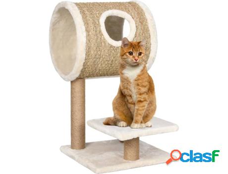 Rascador para Gatos VIDAXL Beige (4x4x69 cm - Hierba marina)