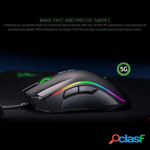 Razer Mamba Elite Wired Gaming Mouse Chroma Lighting 16000