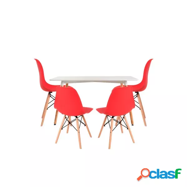 RegalosMiguel - Conjunto Mesa Tower Rectangular 120 x 80 cm