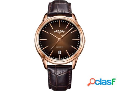 Reloj ROTARY Hombre (Piel Genuína - Marrón)