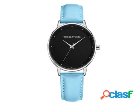 Reloj TWOBROTHERS Classy Ayla Blue Mujer (Cuero - Negro y