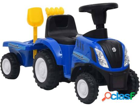 Ride-On VIDAXL Tractor New Holland azul (Edad Mínima: 12