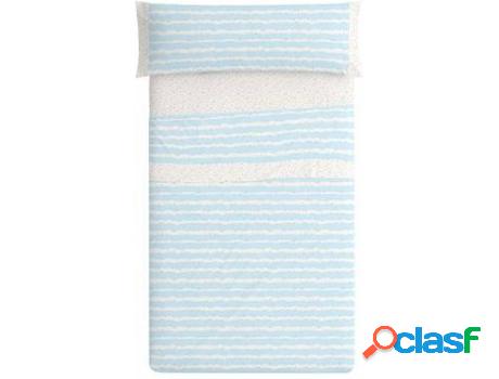Sábana Cuna Burrito Blanco Baby-011 Azul 60x120 cm