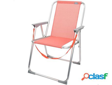 Silla Plegable AKTIVE Fija (Coral - Textilene - 53x44x76 cm)