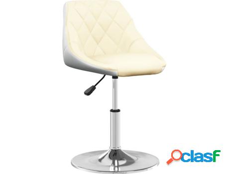 Silla de Comedero VIDAXL (Beis - Cuero Artificial - 46 x 44