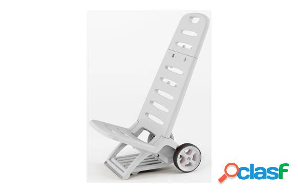 Silla de Playa Trolley Adriatic 2 en 1 Blanco