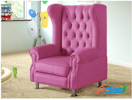 Sillón VENTE UNIQUE Idole (Rosa - Tejido - 76x60x48 cm)