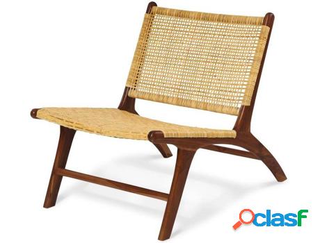 Sillón VENTE UNIQUE Waipu (Natural - Mimbre y Madera -