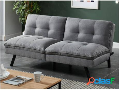 Sofá-Cama VENTE UNIQUE Pegula (Gris - Tejido - 83x172x95