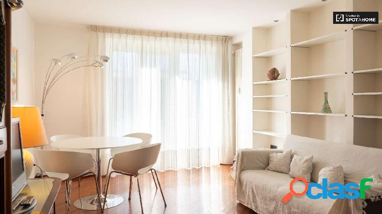 Soleado apartamento de 1 dormitorio con terraza en alquiler