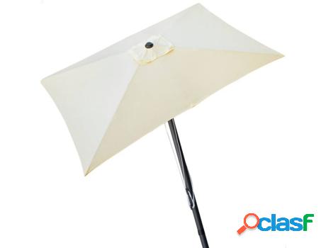 Sombrilla AKTIVE Rectangular (300x200 cm - Aluminio, Acero y