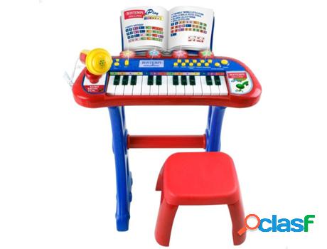 Teclado Eléctrico BONTEMPI con Micrófono, Patas Y Taburete